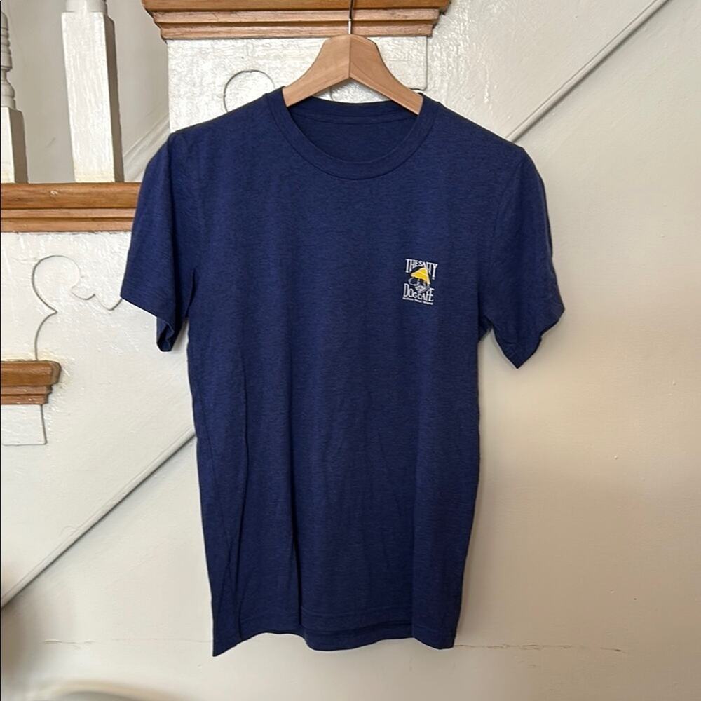 The Salty Dog Cafe T-Shirt Navy Short Sleeve Graphic Logo Tee Unisex Size Small